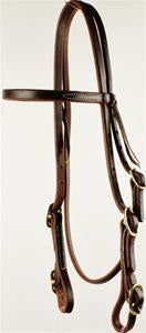 Oiled Double Buckle Browband