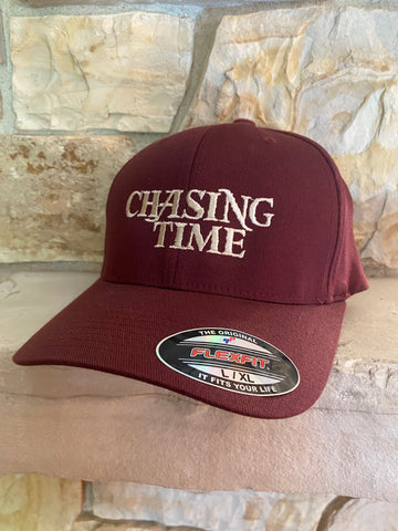 Burgundy Flex Fit Hats