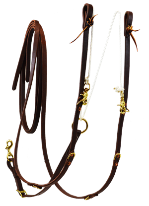 Oiled Split Rein German Martingale