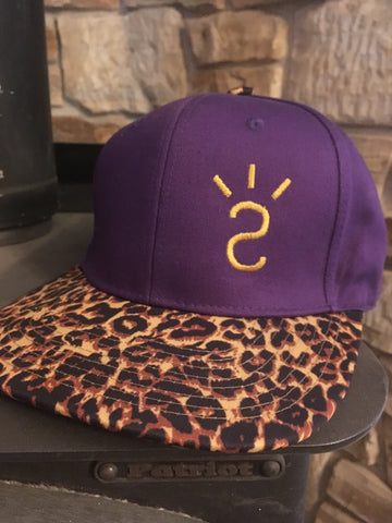 Purple Leopard Tommy Stowell Flat Bill