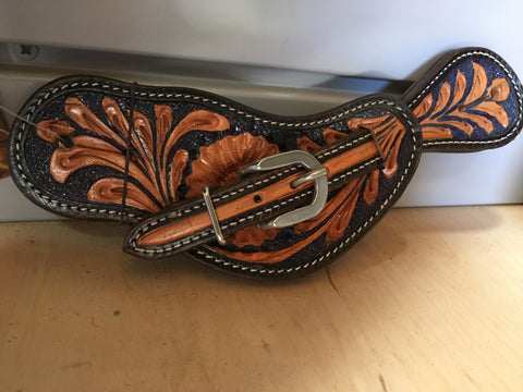 Tooled Spur Straps